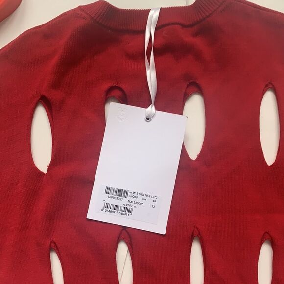 ❤️nwt Love Moschino Cropped Cut Out Zip Cardigan❤️ - Picture 10 of 12